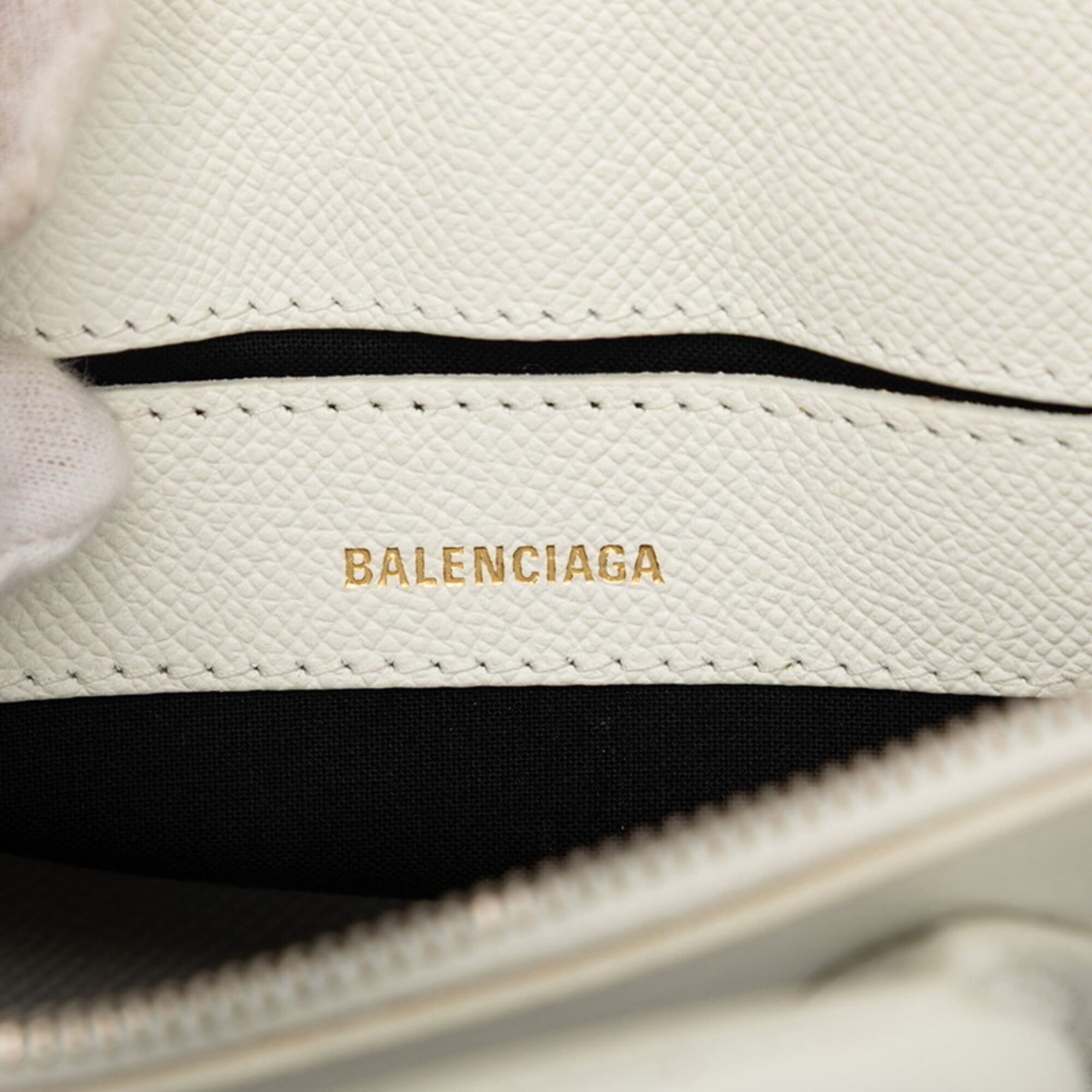 Balenciaga White Leather Handbag Shoulder
