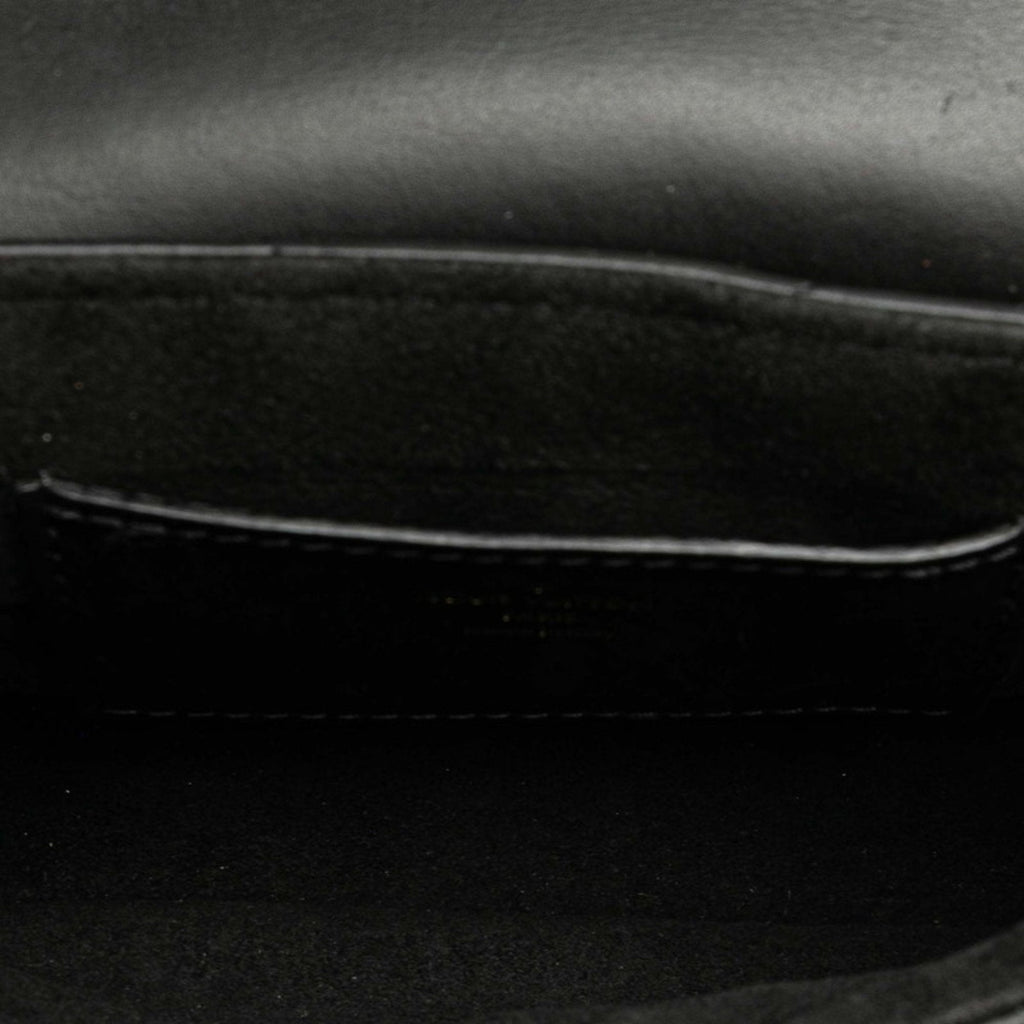 Louis Vuitton Black Noir Leather Pochette Shoulder Bag