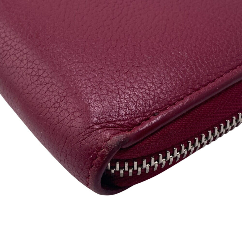 Louis Vuitton Wine Leather Long Wallet