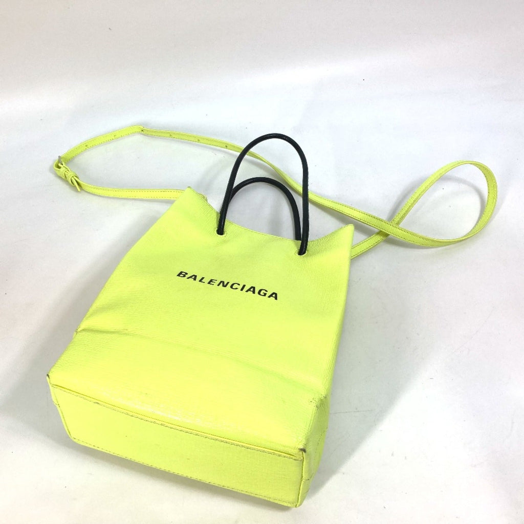 Balenciaga Yellow Leather Tote