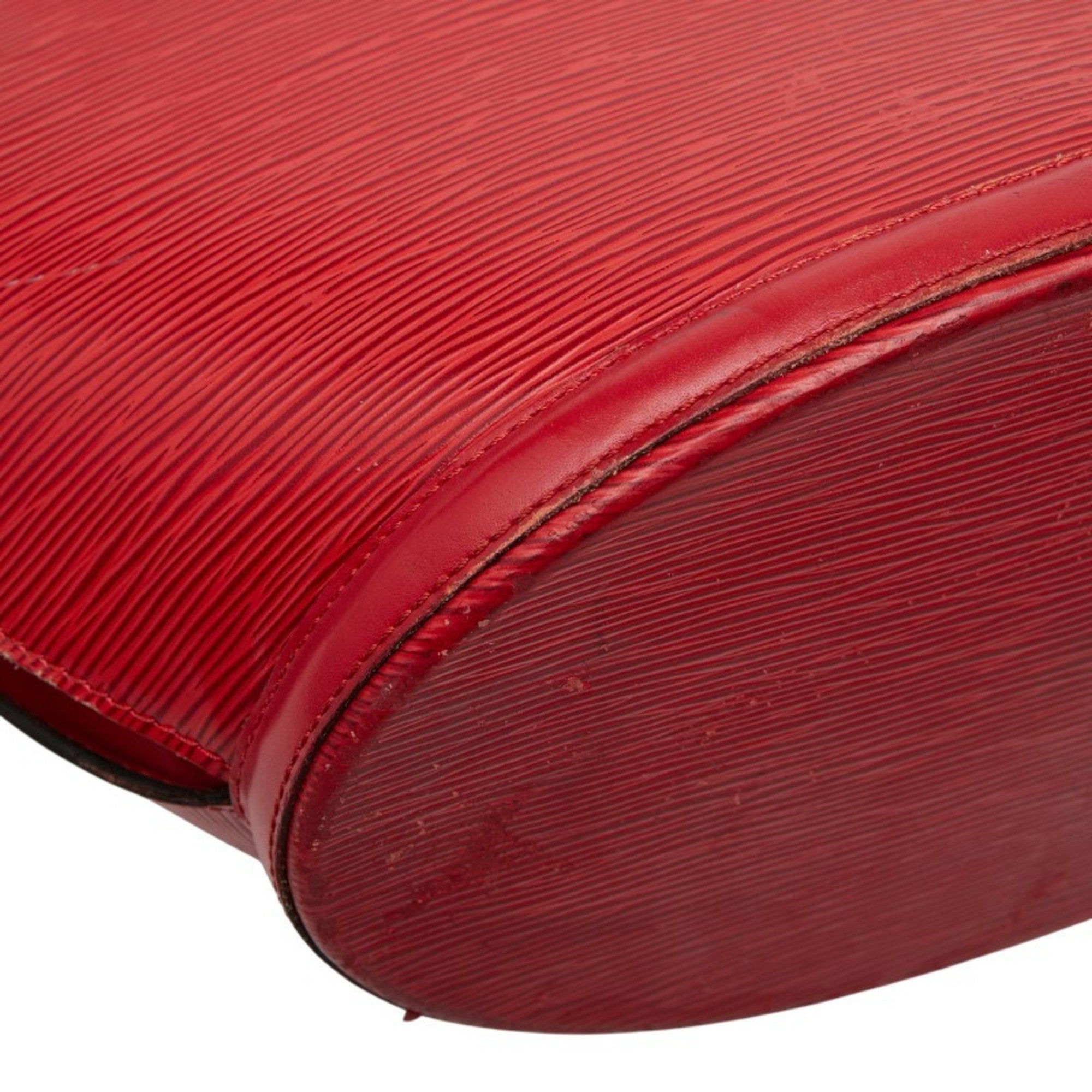 Louis Vuitton Castilian Red Leather Shoulder Bag Tote Bag