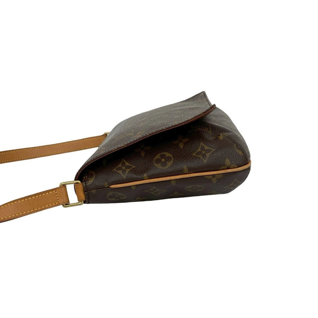 Louis Vuitton Brown Leather Pvc Shoulder Bag
