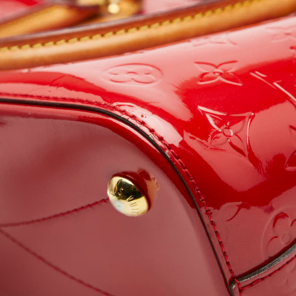 Louis Vuitton Cerise Red Color Patent Leather Handbag Shoulder Bag