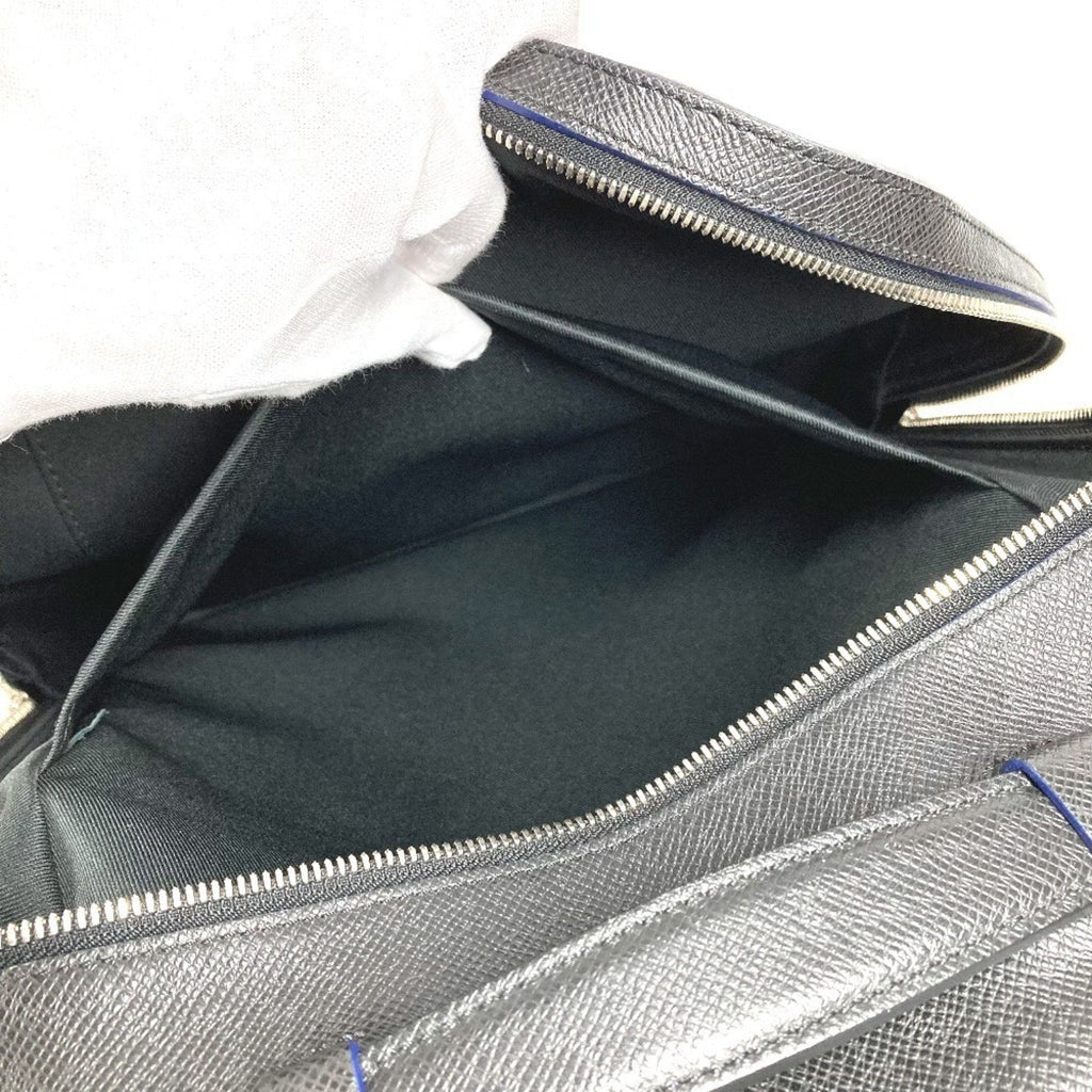 Louis Vuitton Ardoise Bicolor Black Blue Taiga Leather Backpack