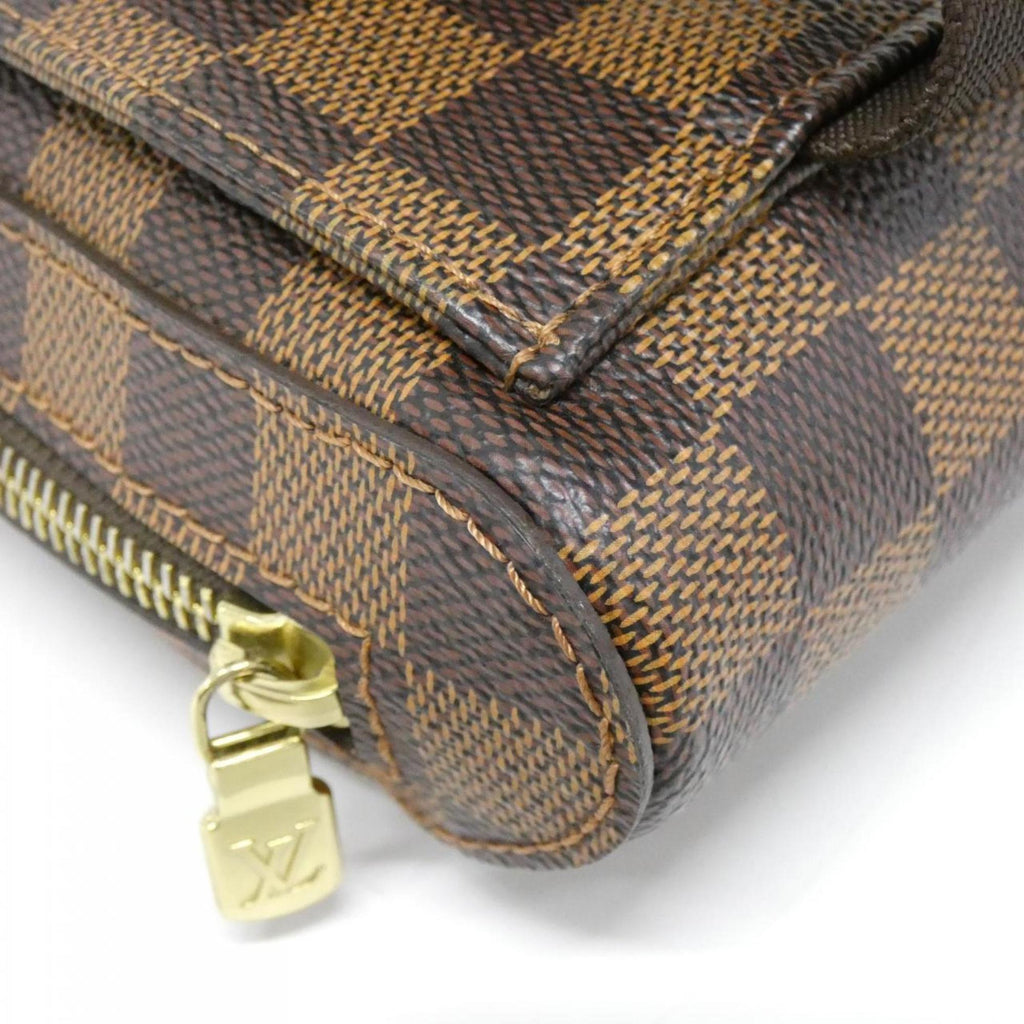 Louis Vuitton Brown Coated Canvas Shoulder Bag