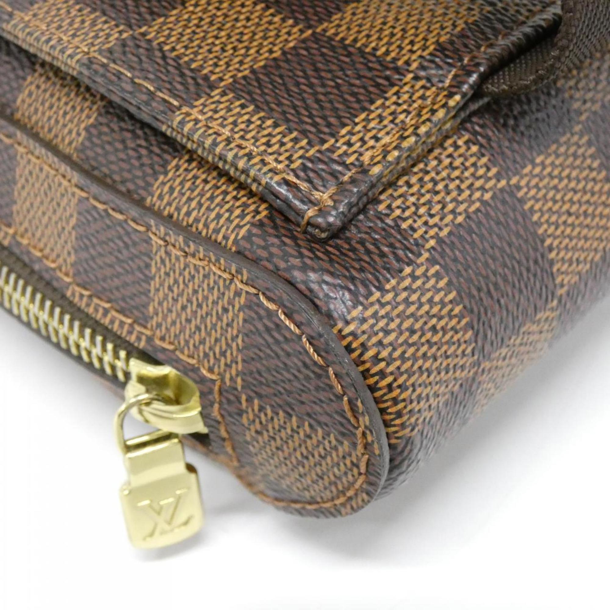 Louis Vuitton Brown Coated Canvas Shoulder Bag