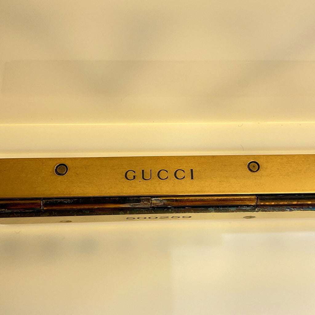 Gucci White Plastic Handbag Shoulder Bag (Pre-Owned)