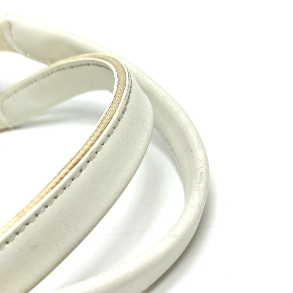 Balenciaga White Canvas Leather Handbag Tote