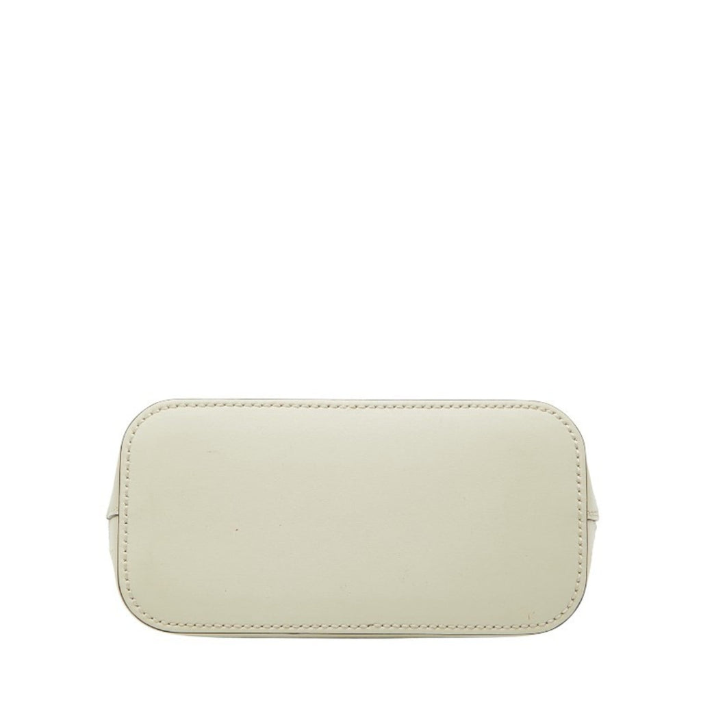 Gucci Gold White Leather Shoulder Bag (Pre-Owned)