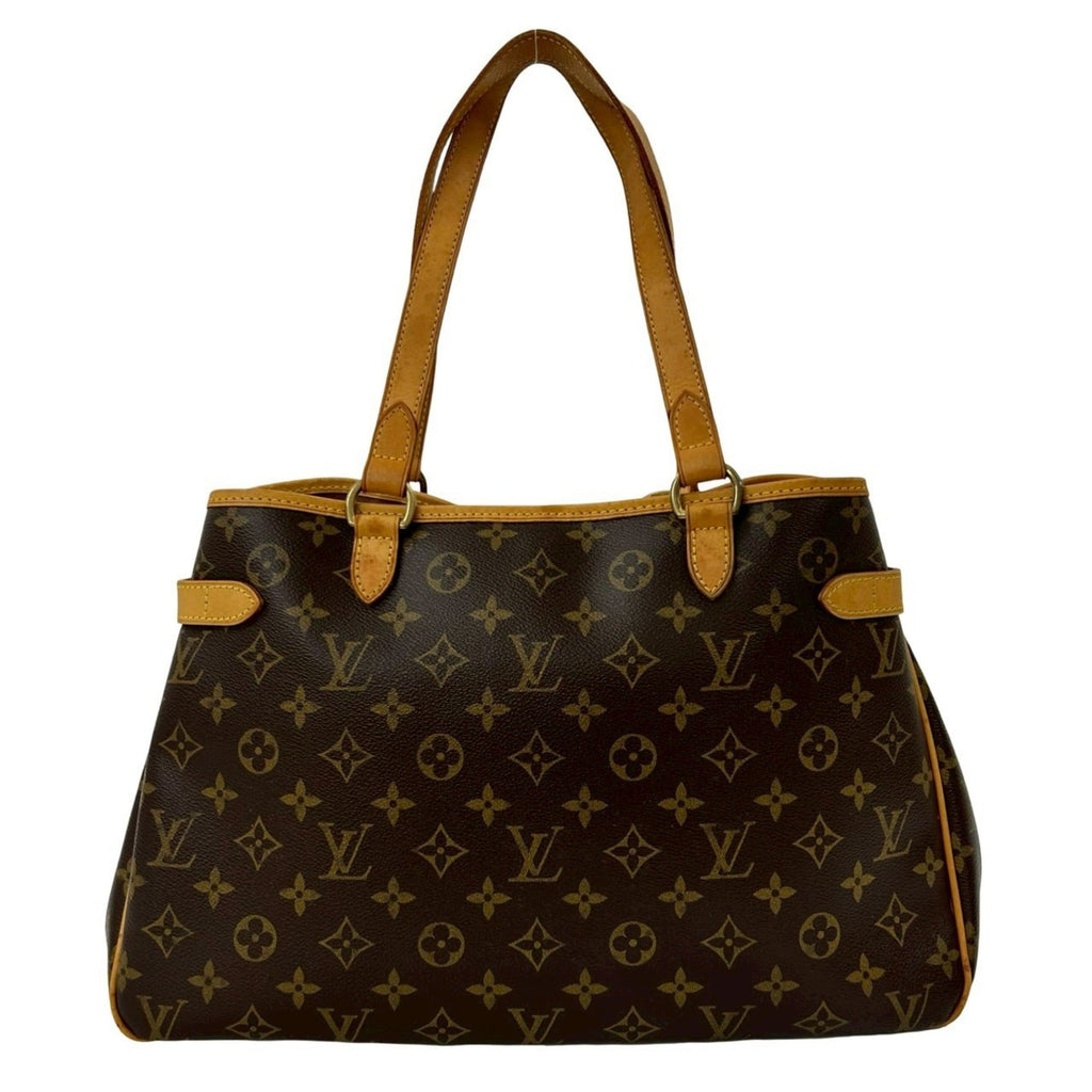 Louis Vuitton Brown Leather Pvc Handbag Tote Bag