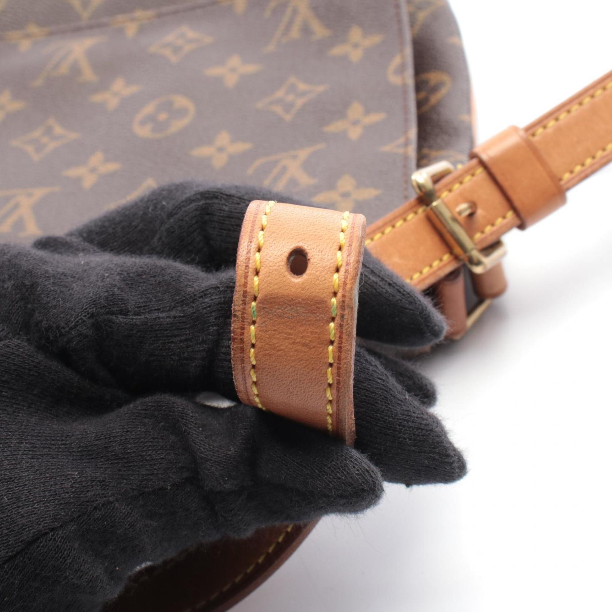 Louis Vuitton Brown Pvc Leather Handbag Shoulder Bag