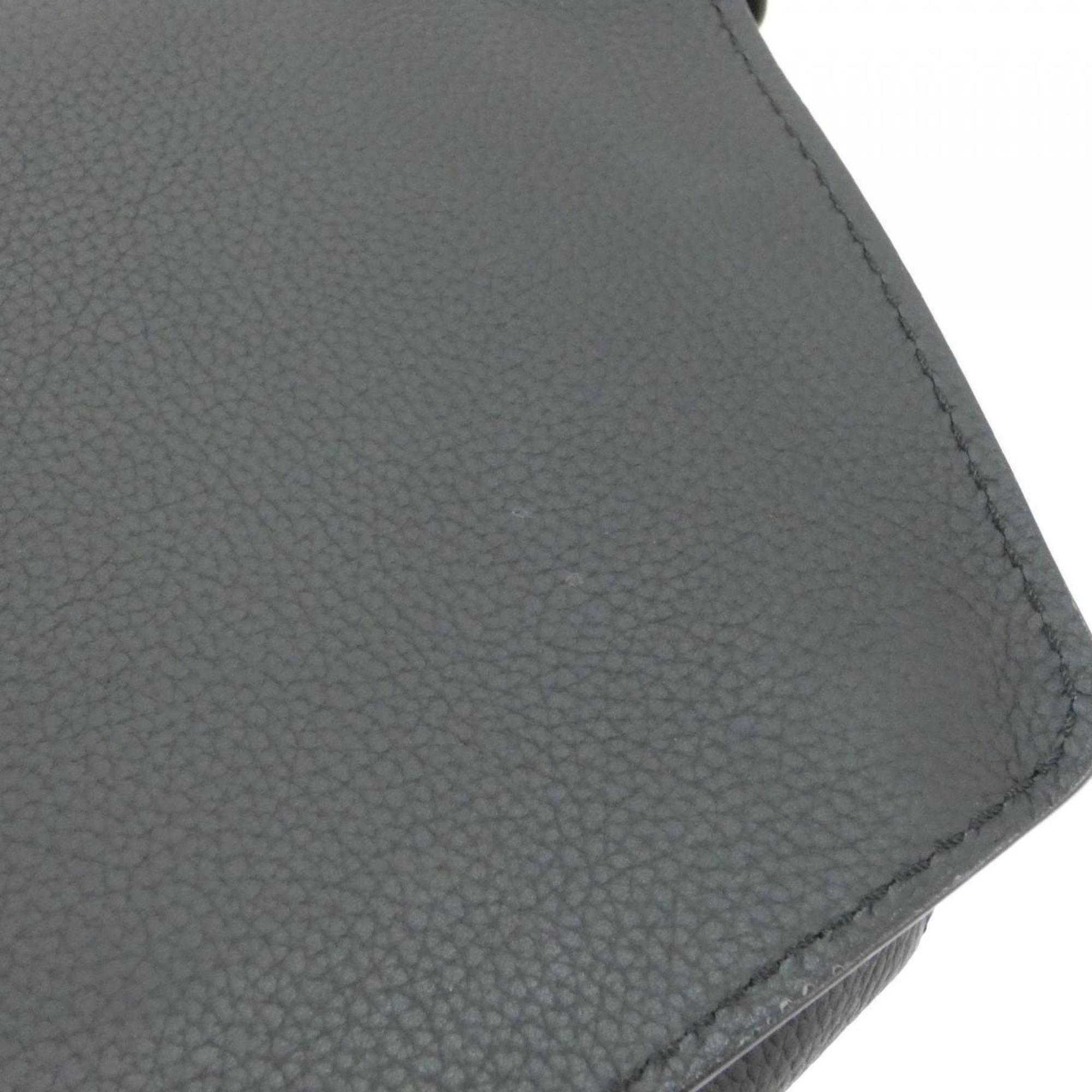 Louis Vuitton Black Leather Shoulder Bag