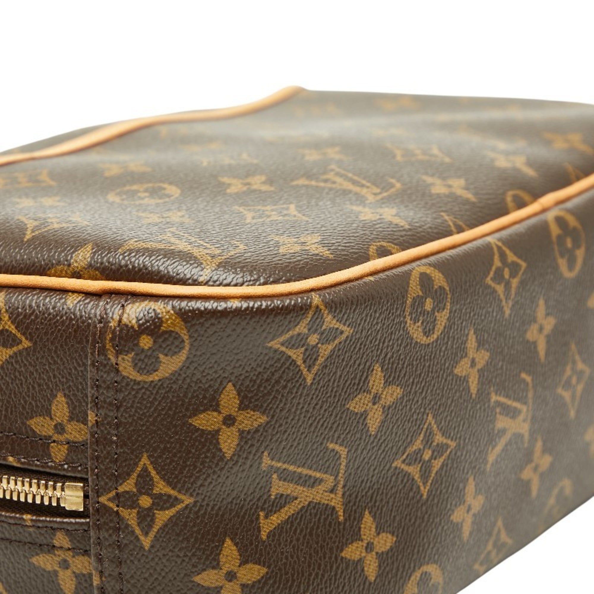 Louis Vuitton Monogram Brown Pvc Leather Handbag