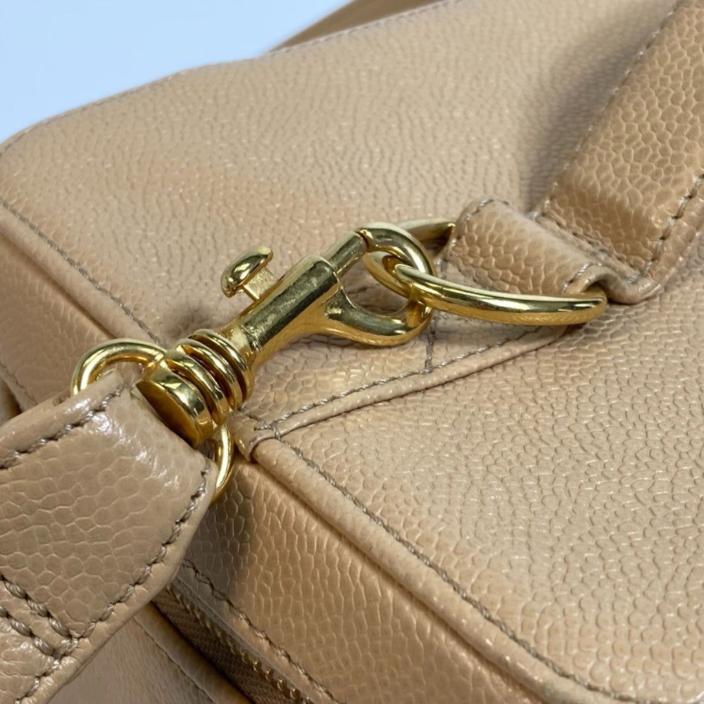 Chanel Beige Leather Shoulder Bag