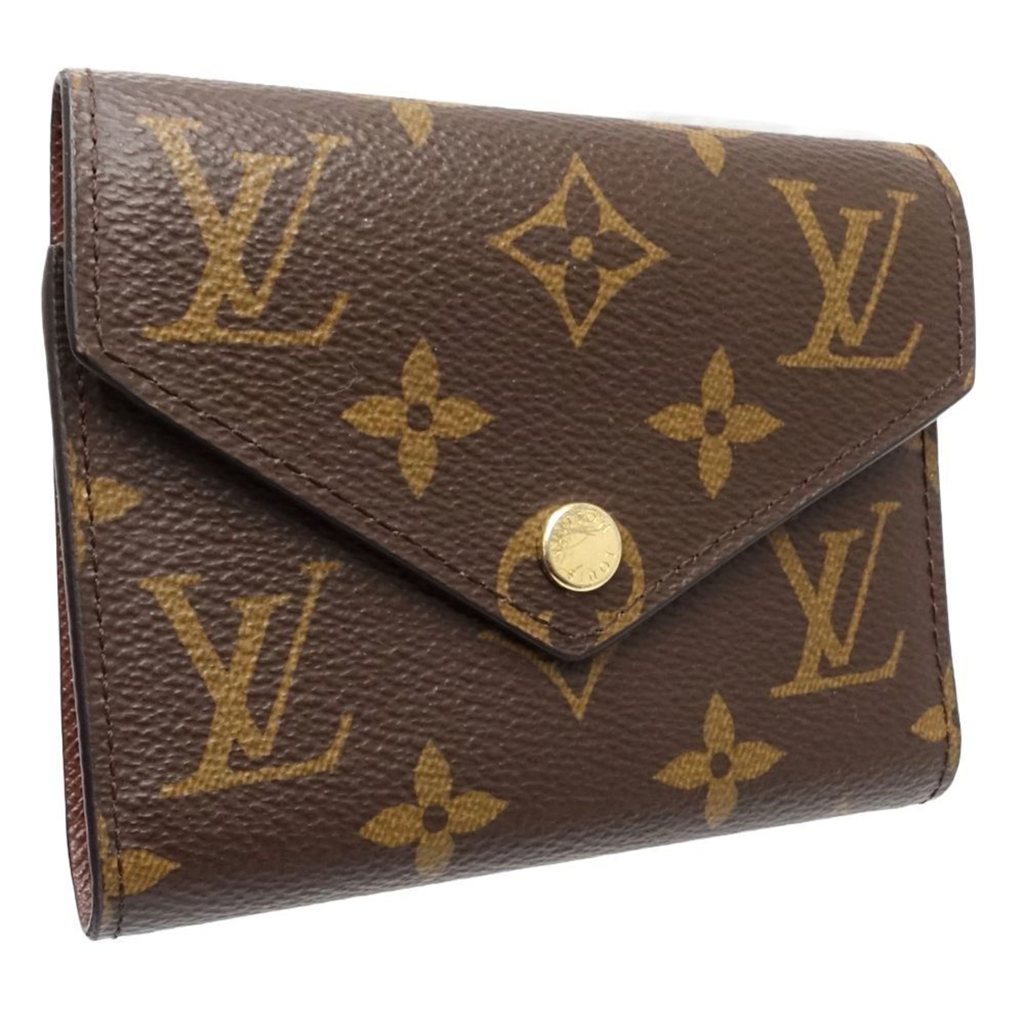 Louis Vuitton Brown Canvas Wallet (Tri-Fold)