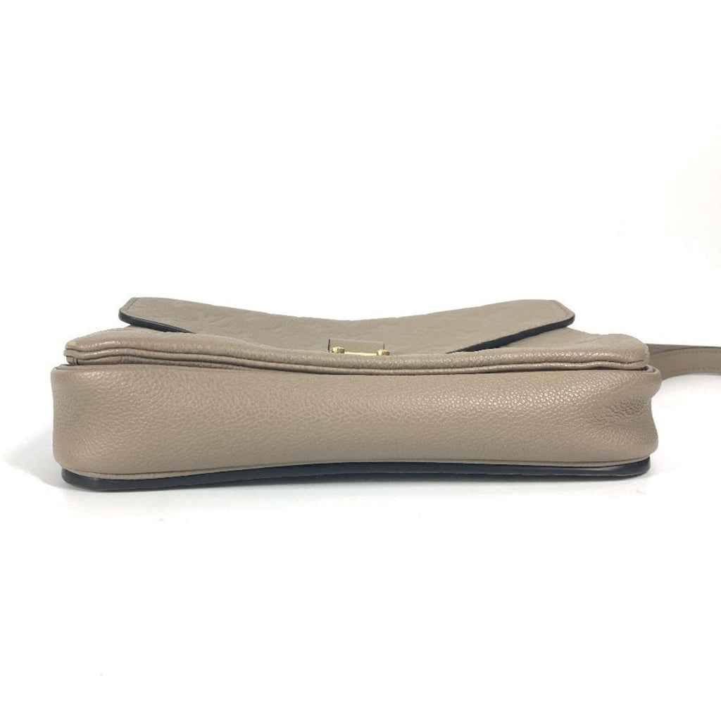 Louis Vuitton Monogram Empreinte Beige Tourterelle Monogram Empreinte Handbag Pochette Shoulder Bag