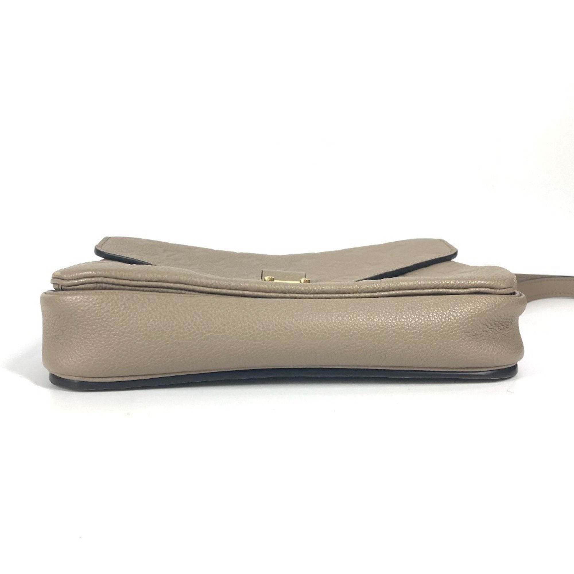 Louis Vuitton Monogram Empreinte Beige Tourterelle Monogram Empreinte Handbag Pochette Shoulder Bag