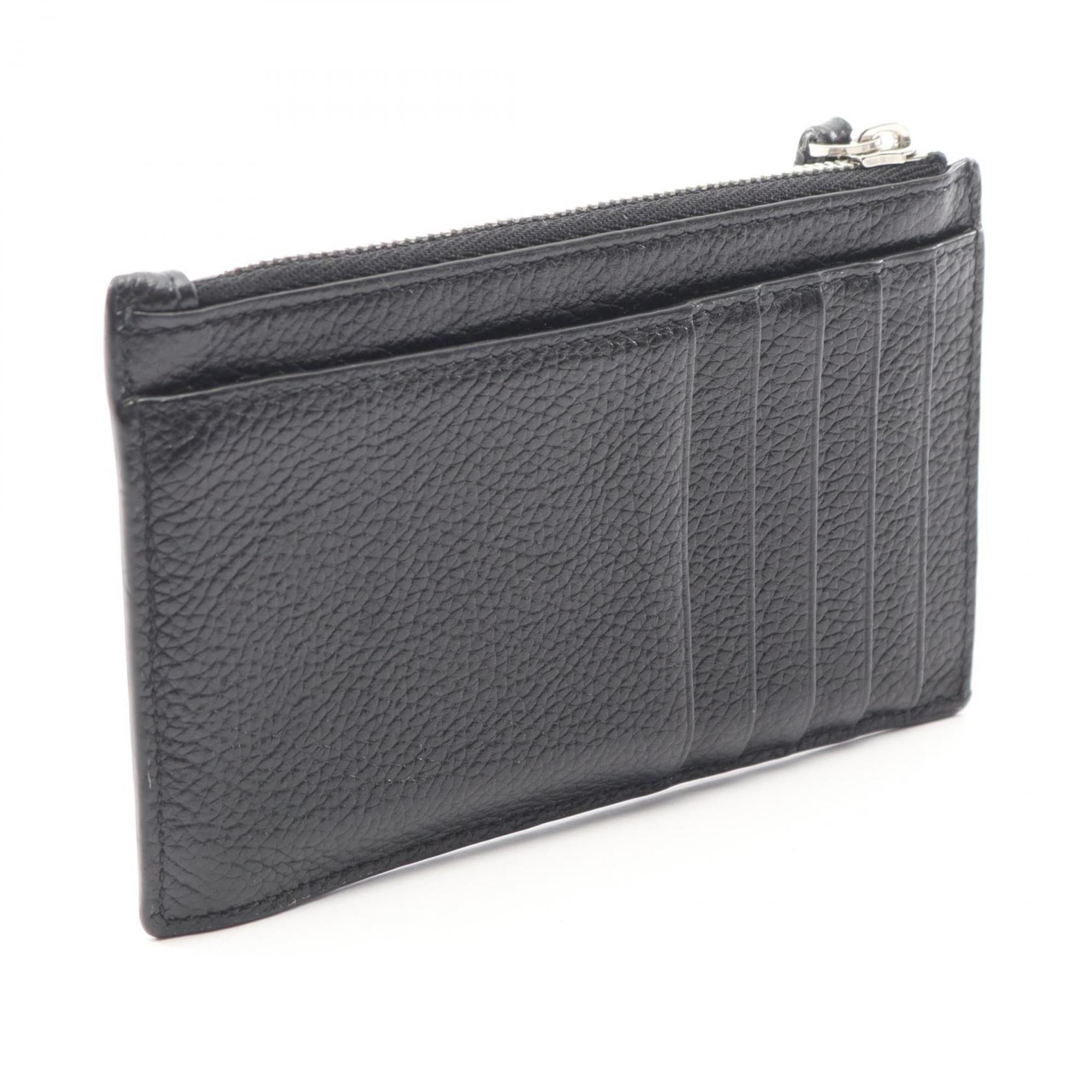 Balenciaga Black Leather Coin Purse/Coin Case