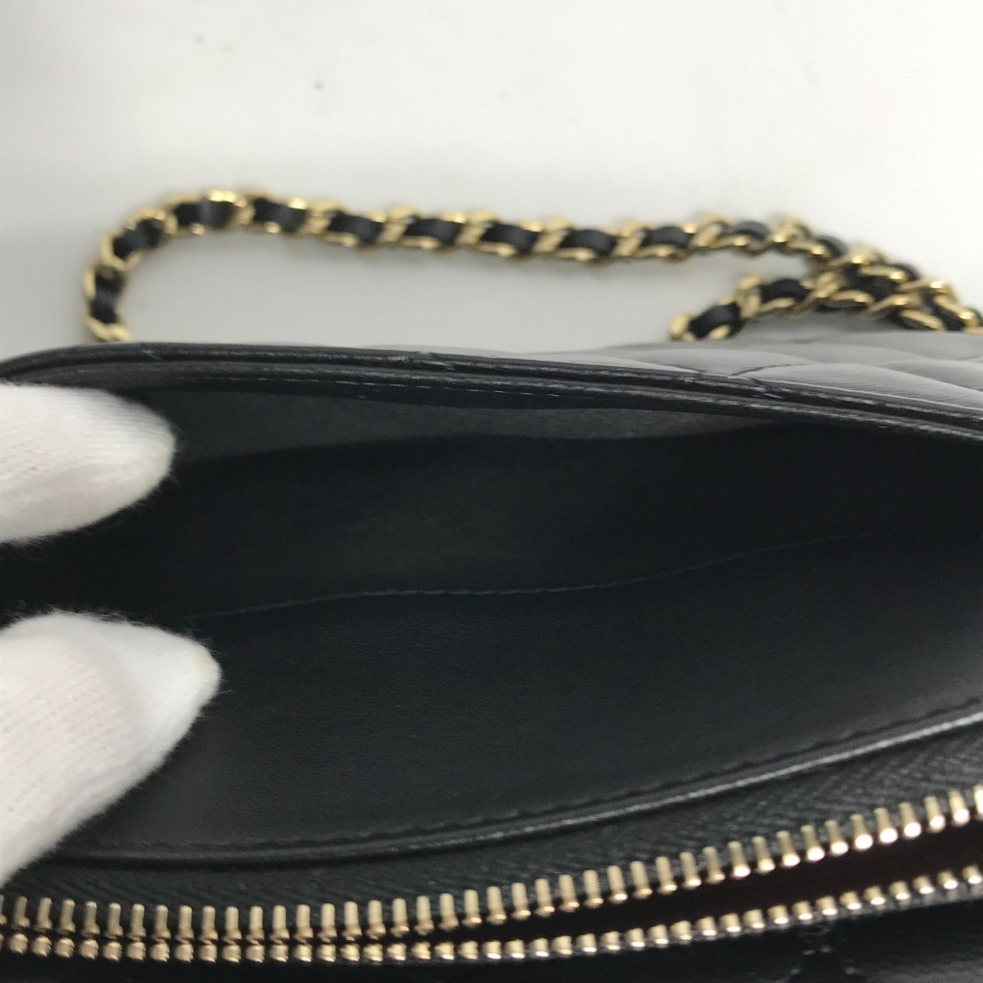 Chanel Black Leather Shoulder Bag