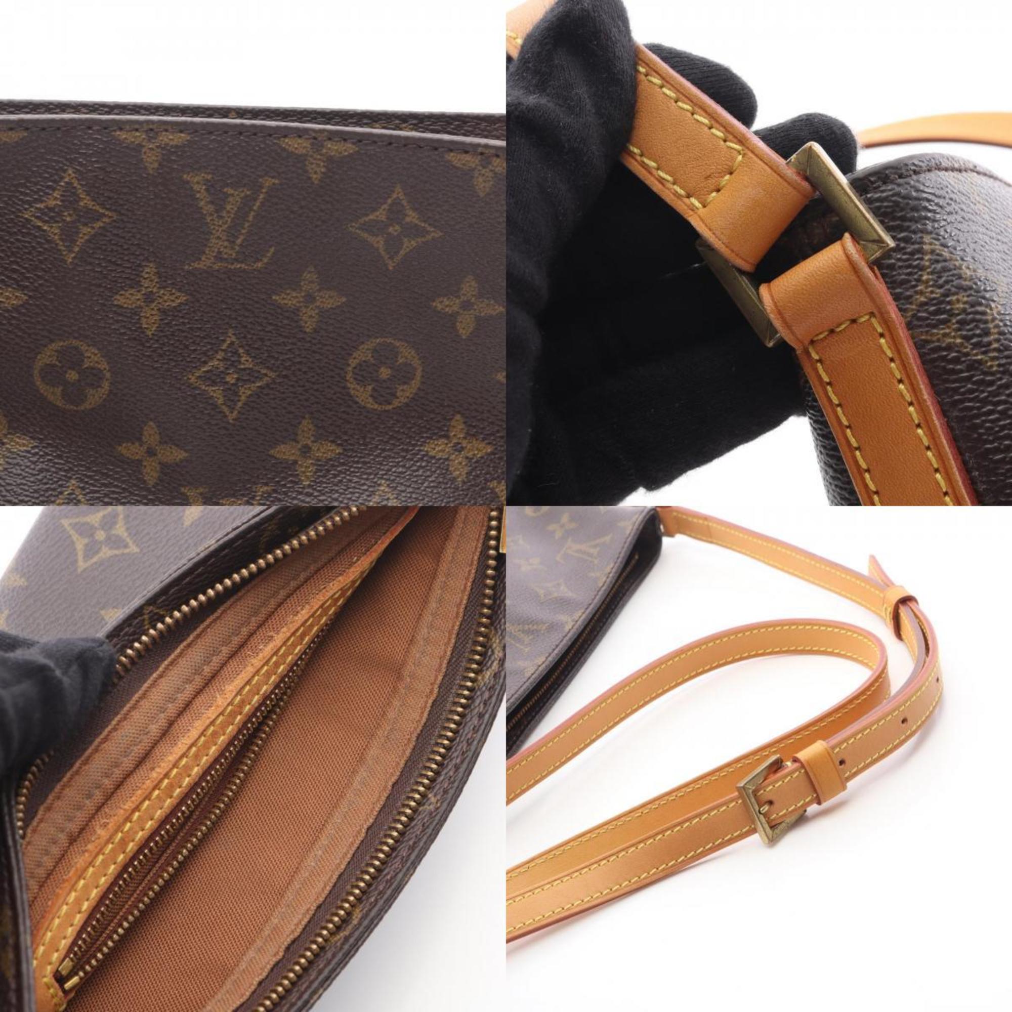 Louis Vuitton Brown Monogram Pvc Coated Canvas Leather Shoulder Bag