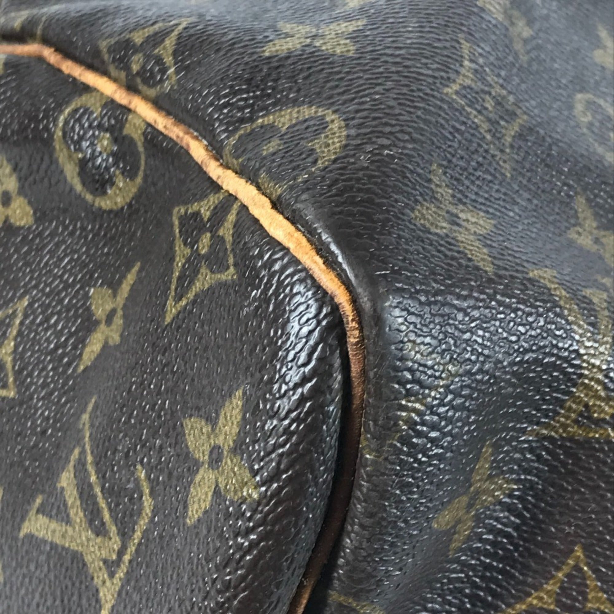 Louis Vuitton Brown Monogram Boston Bag Handbag Shoulder Bag