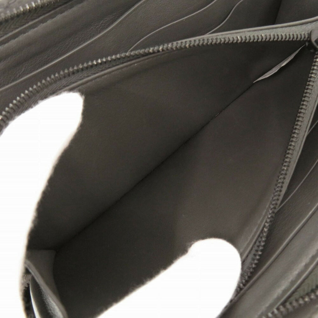 Bottega Veneta Gray Intrecciato Long Wallet (Bi-Fold)