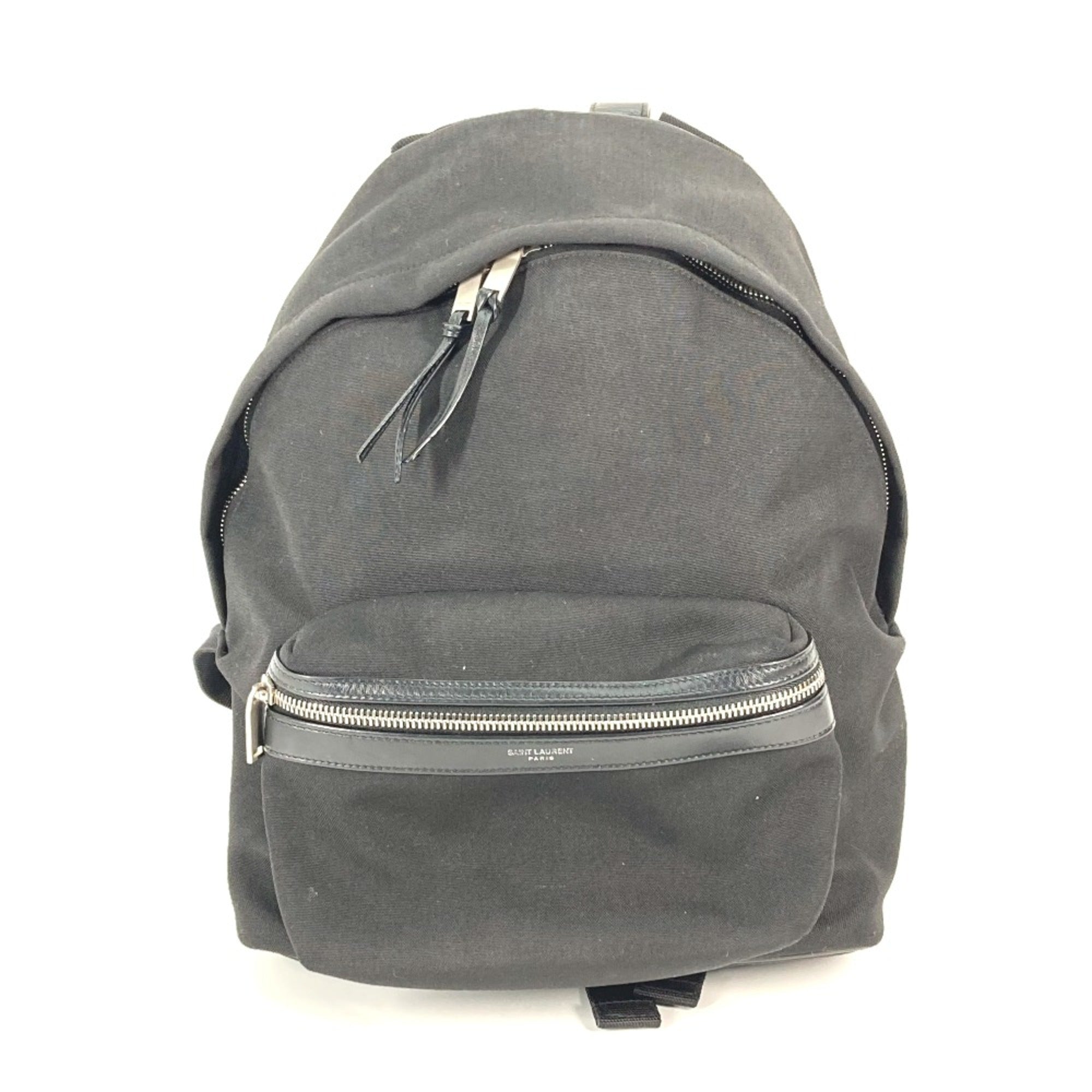 Saint Laurent Black Leather Backpack (Pre-Owned)