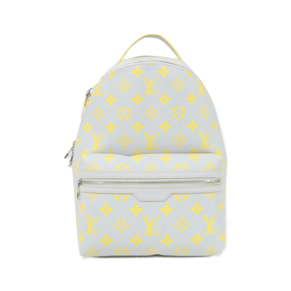 Louis Vuitton Gray Jaune Coated Canvas Backpack