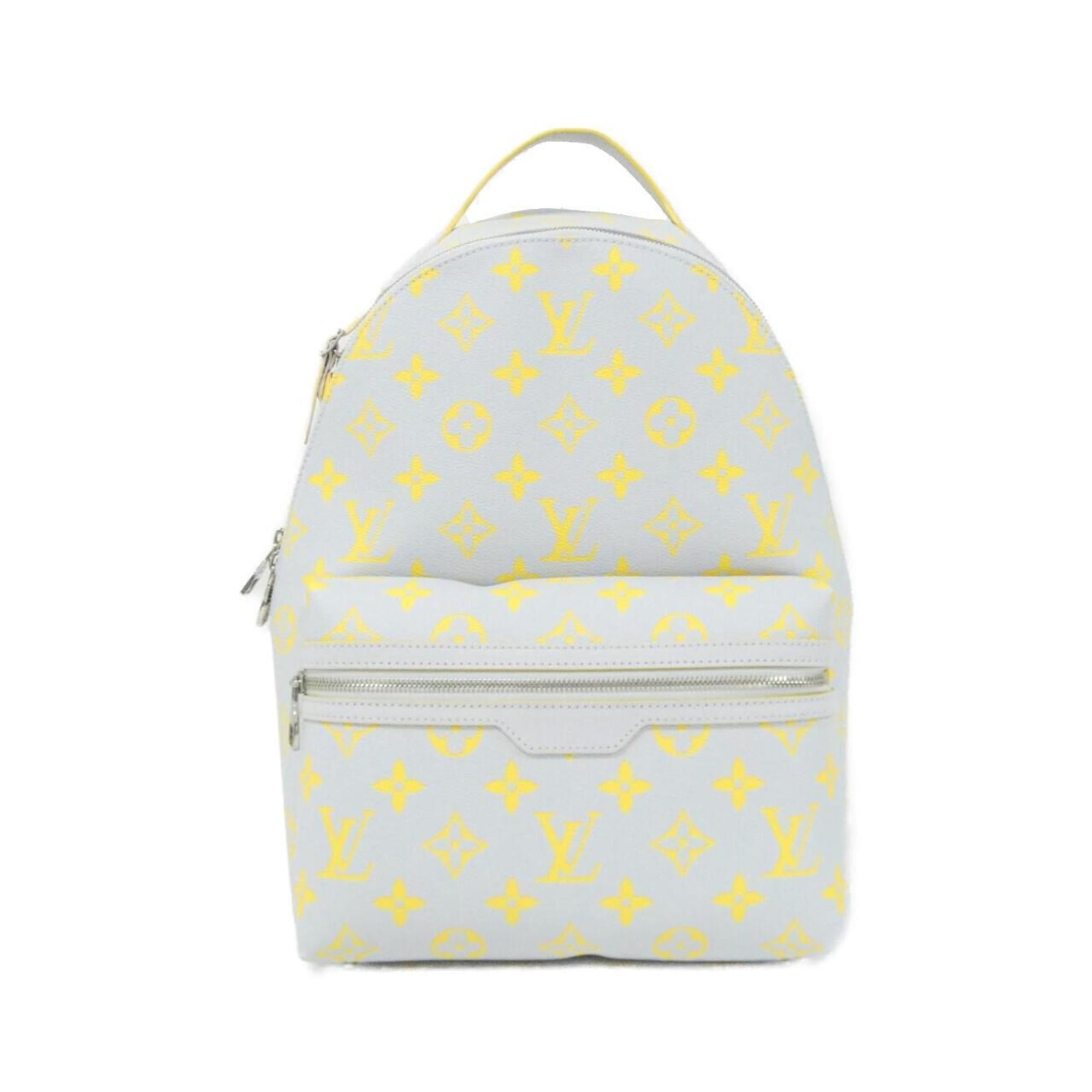 Louis Vuitton Gray Jaune Coated Canvas Backpack
