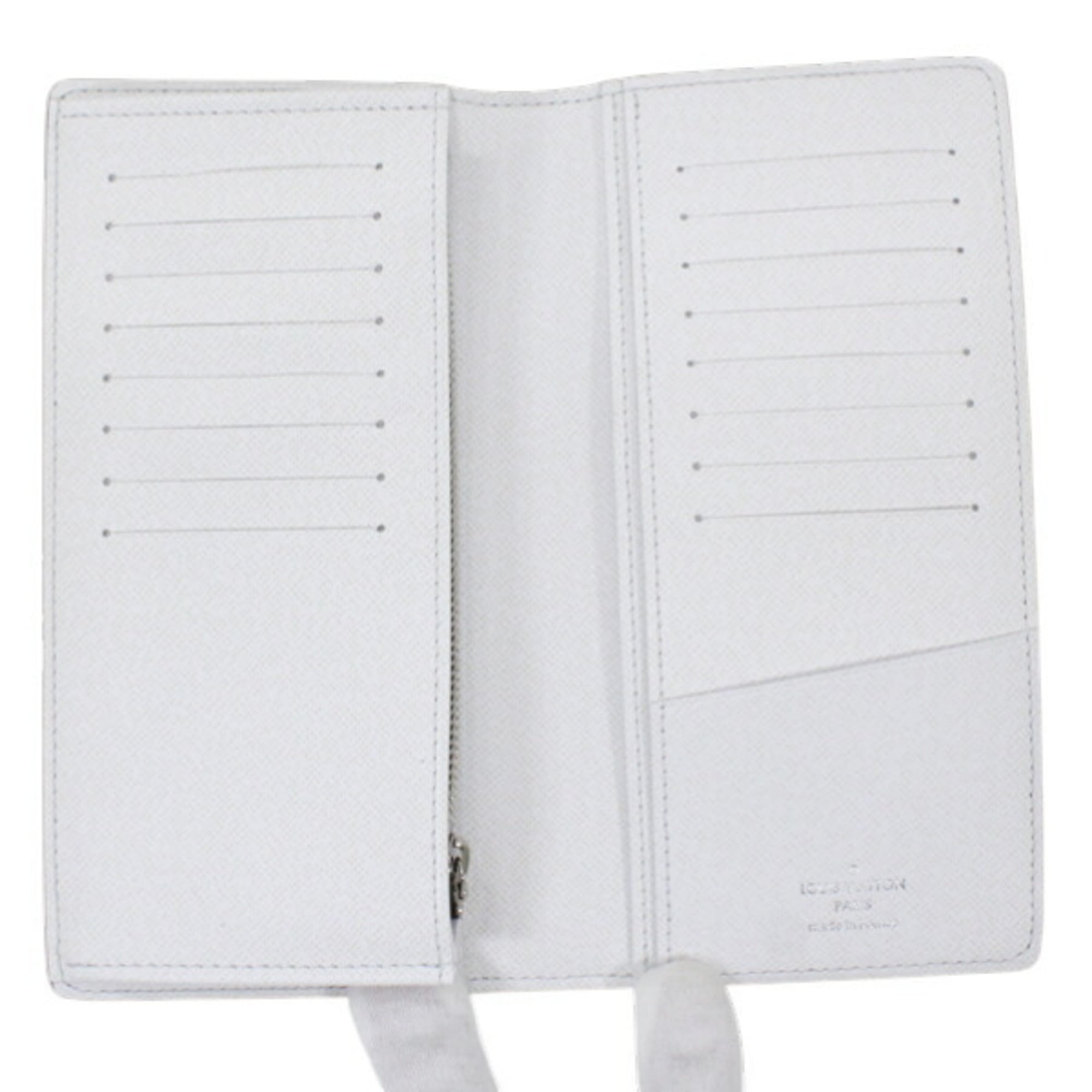 Louis Vuitton Taigarama Blanc White Taigarama Long Wallet