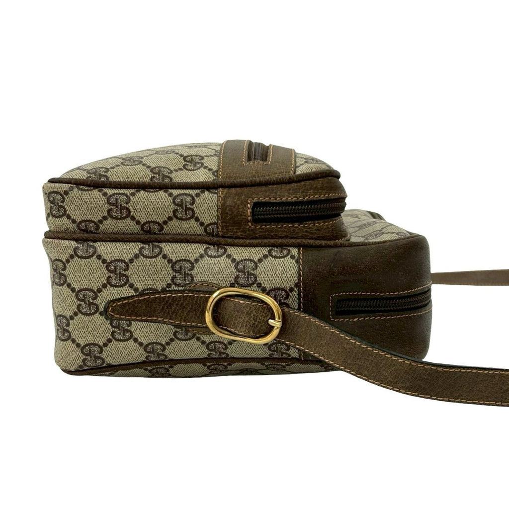 Gucci Black Leather Pvc Pochette Shoulder Bag (Pre-Owned)
