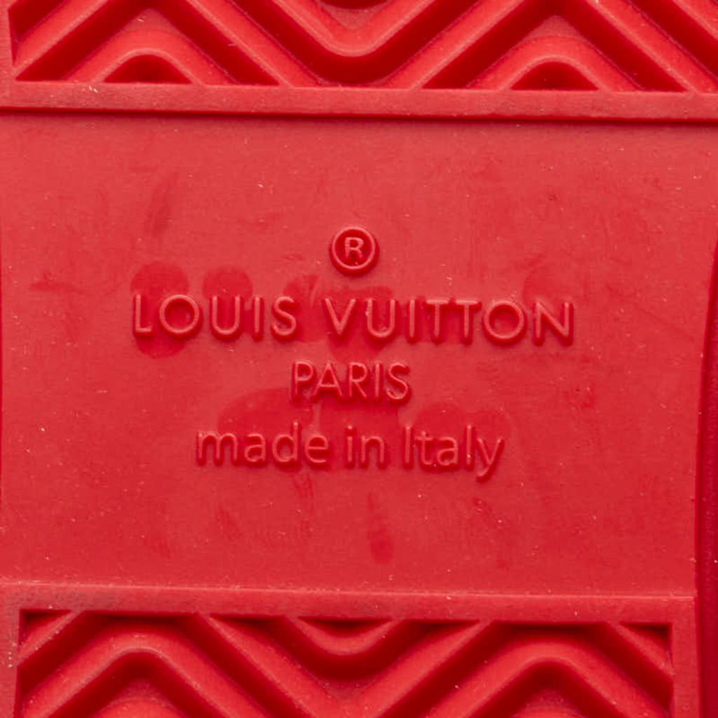 Louis Vuitton Red Color White Sneakers