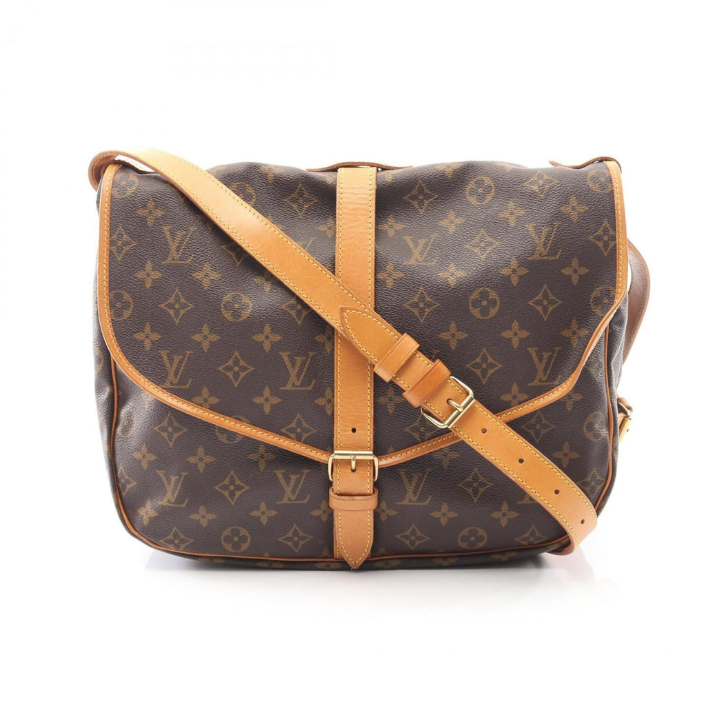 Louis Vuitton Brown Pvc Leather Shoulder Bag