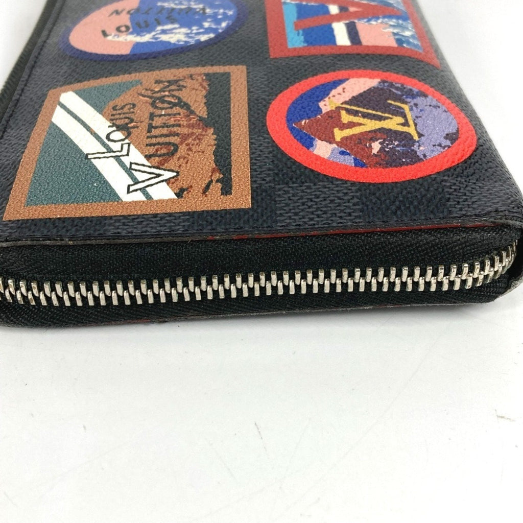 Louis Vuitton Black Multi-Color Damier Graphite Long Wallet