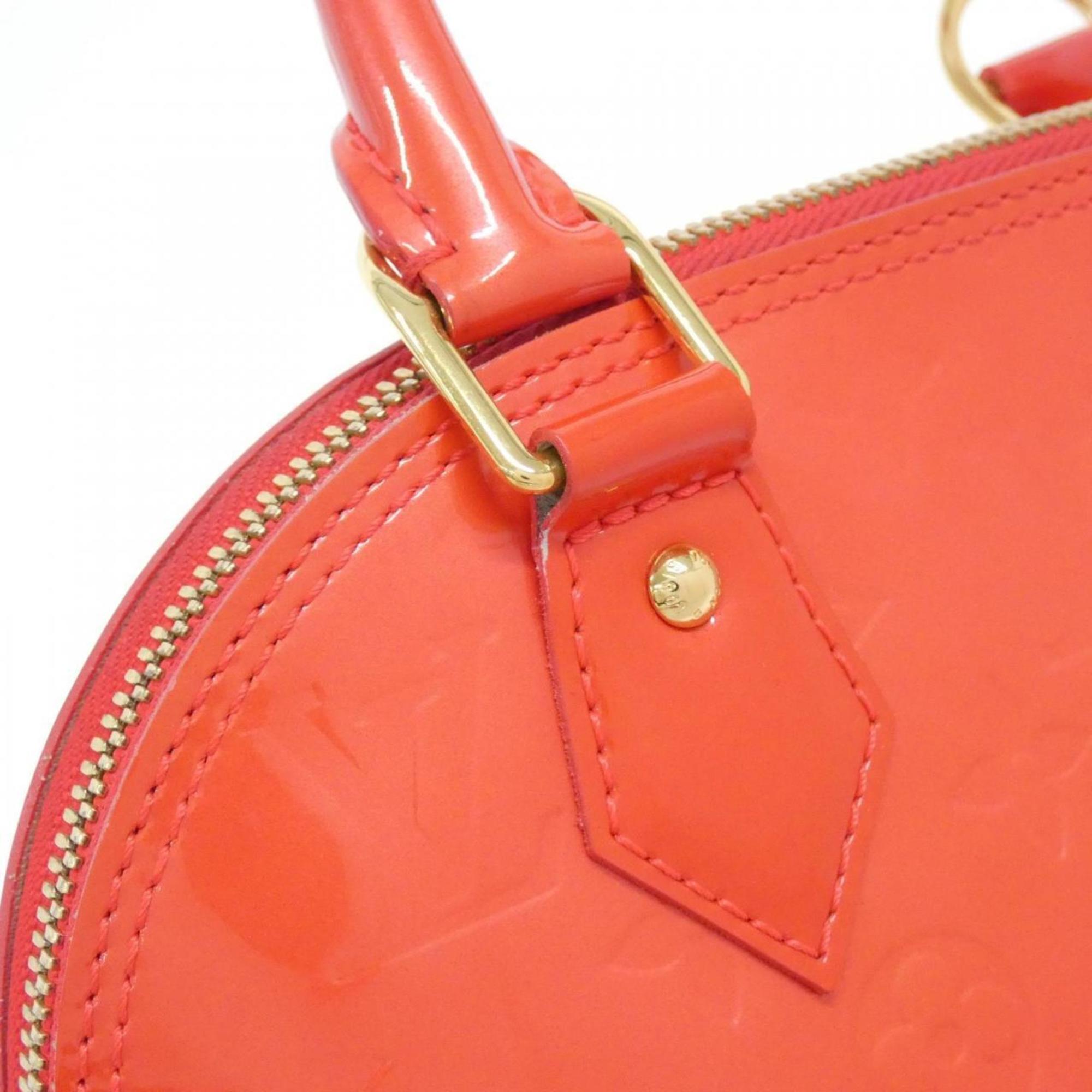 Louis Vuitton Vernis Rouge Grenadine Leather Handbag