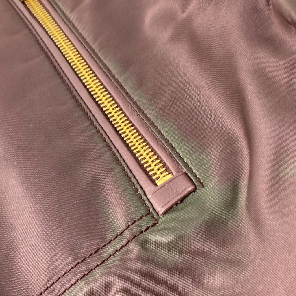 Prada Purple Leather Tote Bag