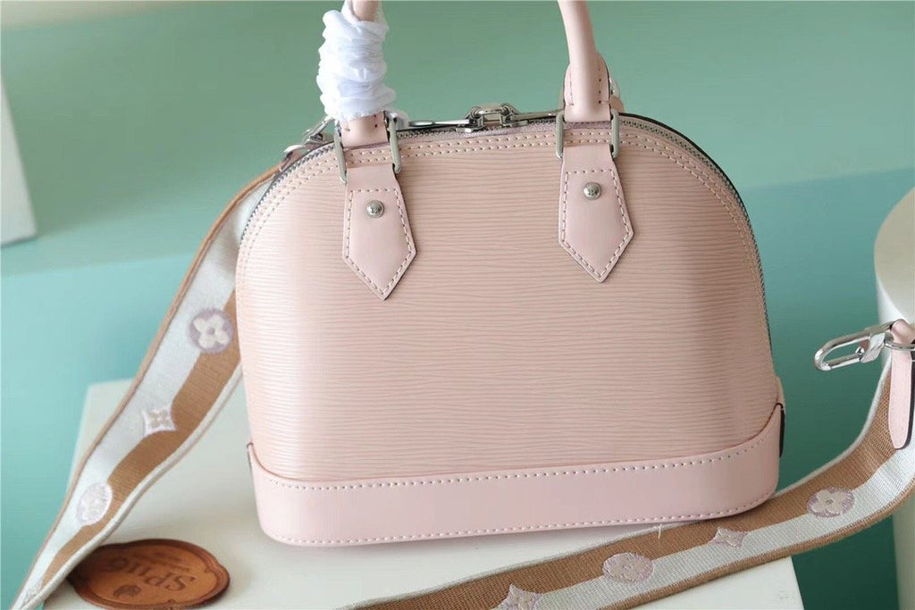 Louis Vuitton Alma BB Epi Quartz White For Women,  Shoulder And Crossbody Bags 23.5cm/9.3in Louis Vuitton