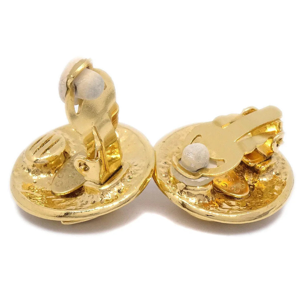 CHANEL 1994 Round Earrings Small