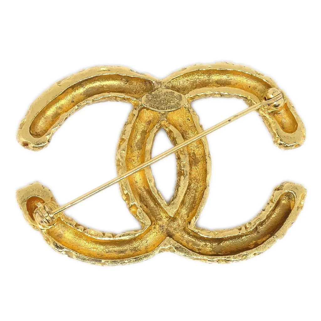 Chanel 1993 Florentine CC Brooch Large