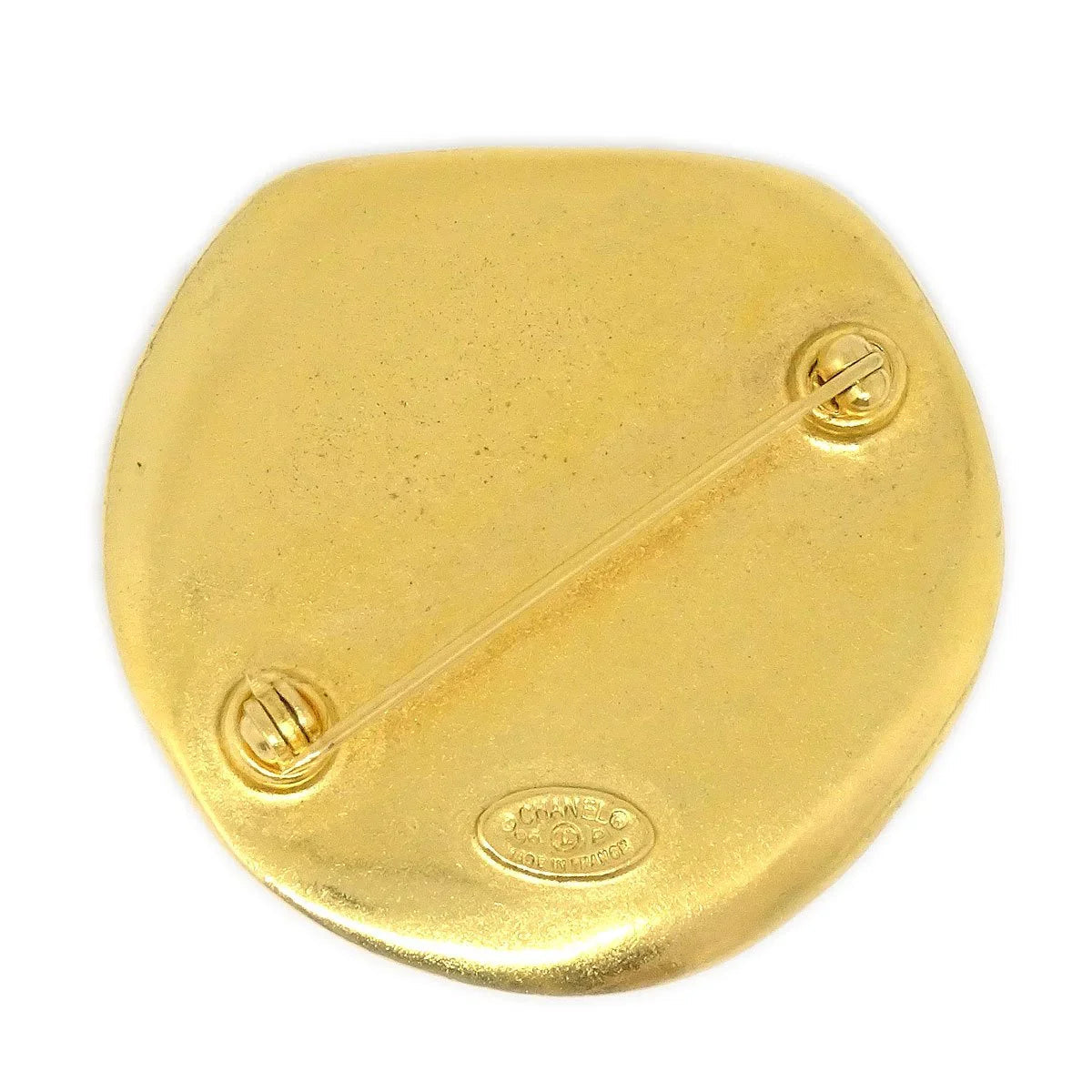 Chanel Round Brooch Gold 96P