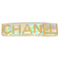 CHANEL 1997 Clear Rainbow Lucite Hair Clip Barrette