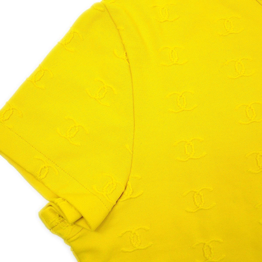 CHANEL 1997 Yellow Cropped Top