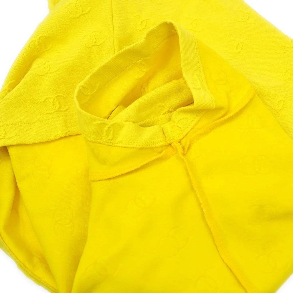 CHANEL 1997 Yellow Cropped Top