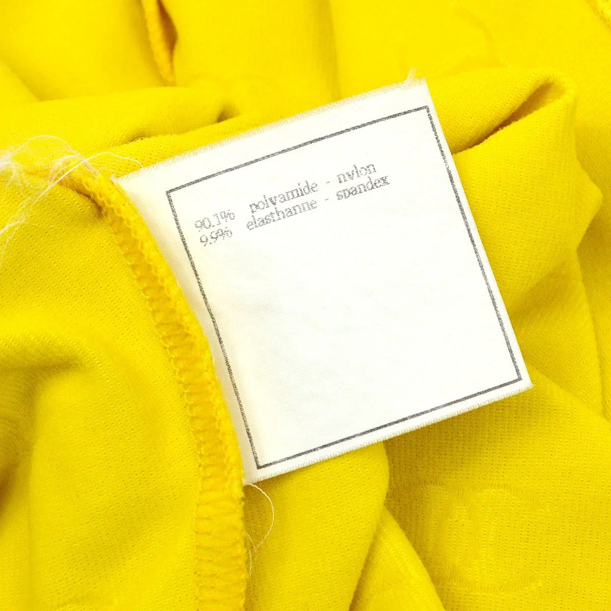 CHANEL 1997 Yellow Cropped Top