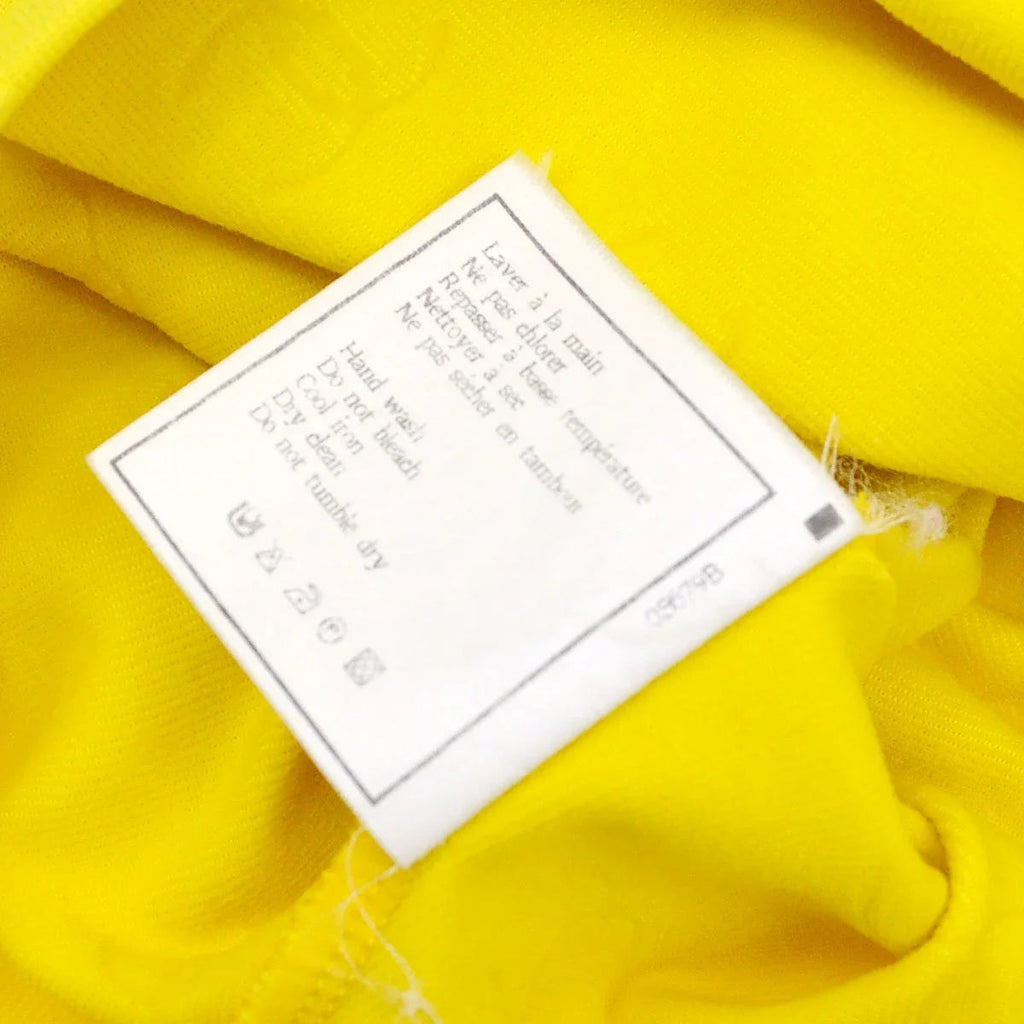 CHANEL 1997 Yellow Cropped Top