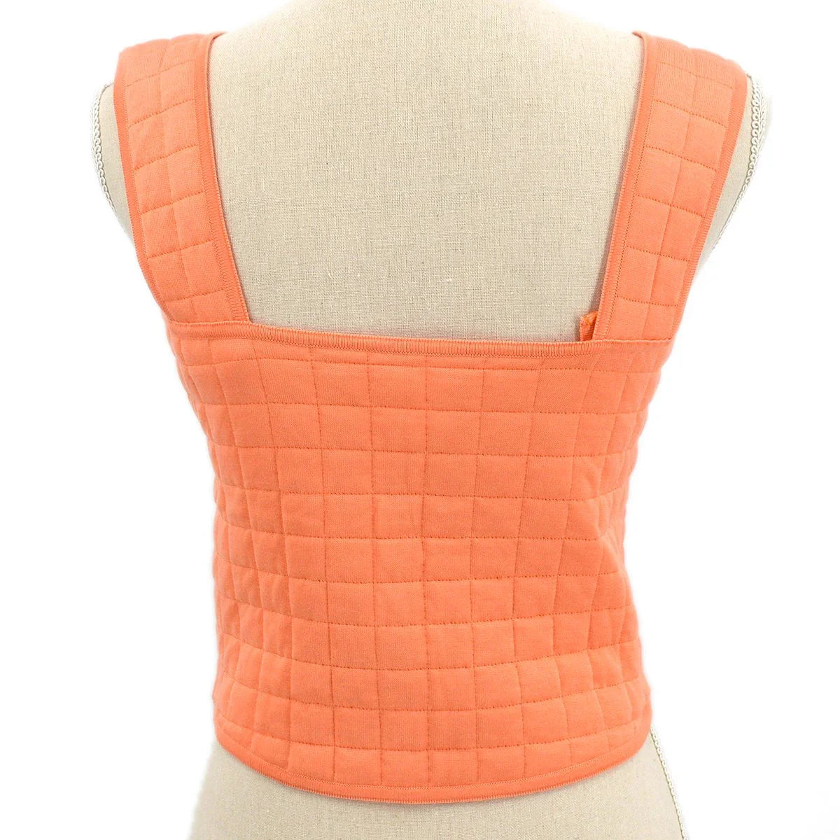 CHANEL 2000 Identification Orange Cotton Choco Bar Top #40