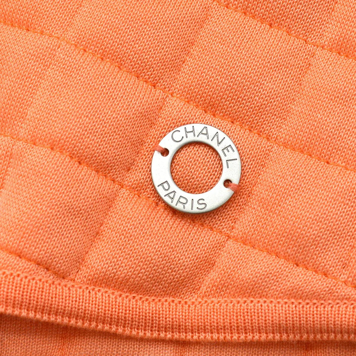 CHANEL 2000 Identification Orange Cotton Choco Bar Top #40