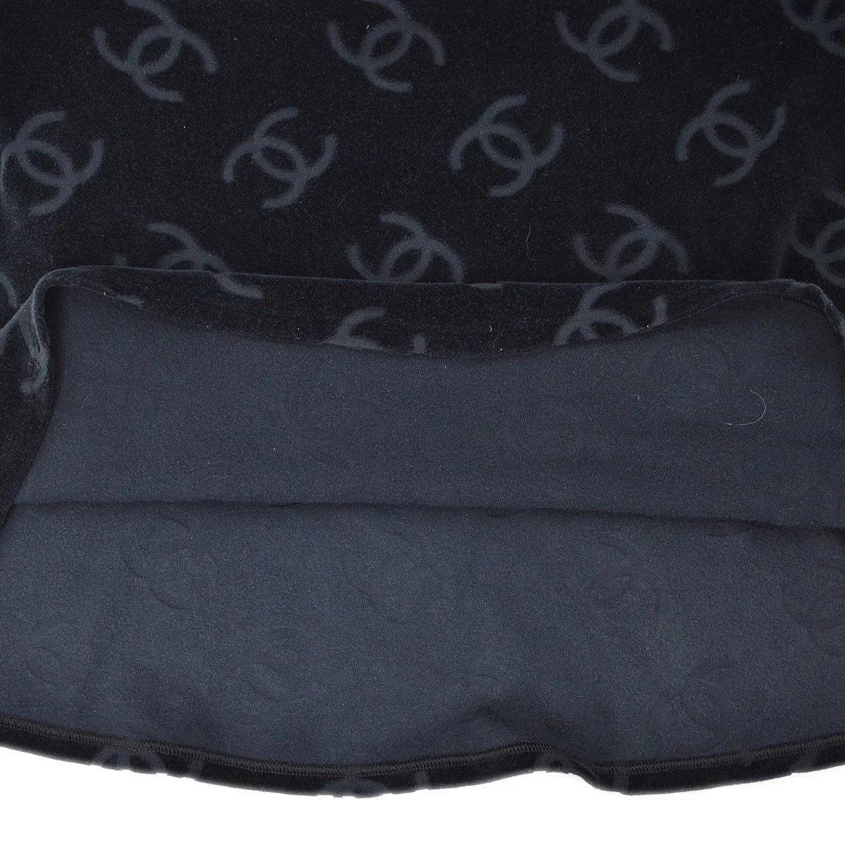 CHANEL 1996 Spring CC Pattern Velvet Dress