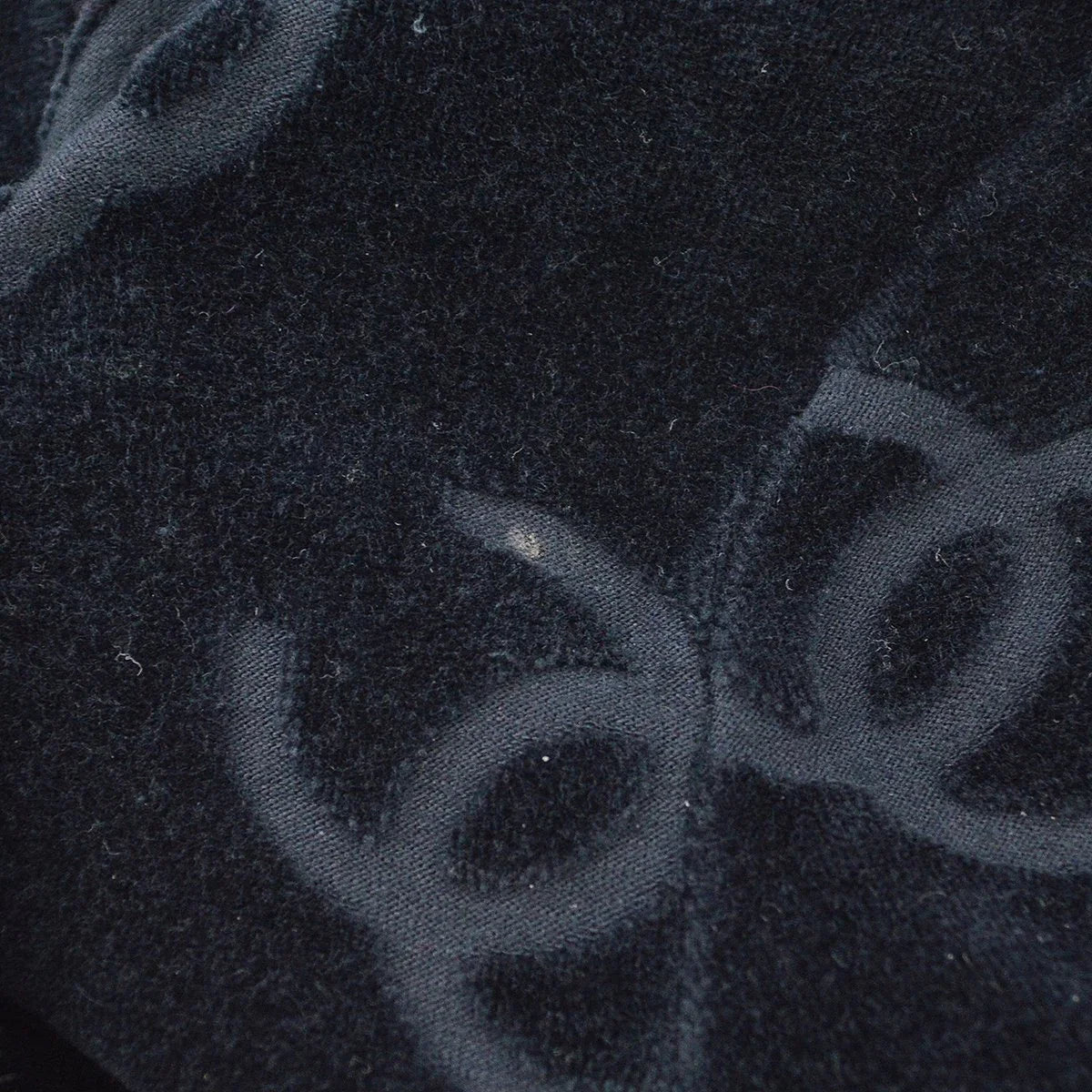 CHANEL 1996 Spring CC Pattern Velvet Dress
