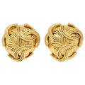 Chanel Triple CC Logo Clip-On Earrings Gold 94A
